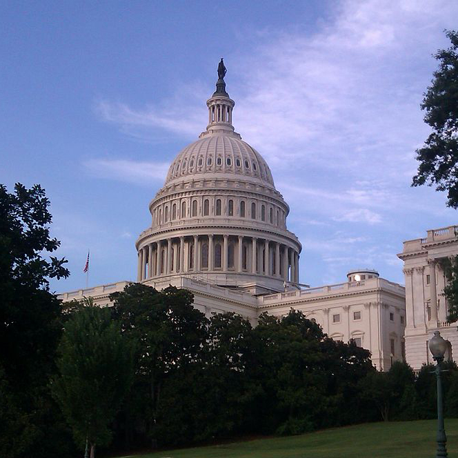 United States Capitol viewed from South West