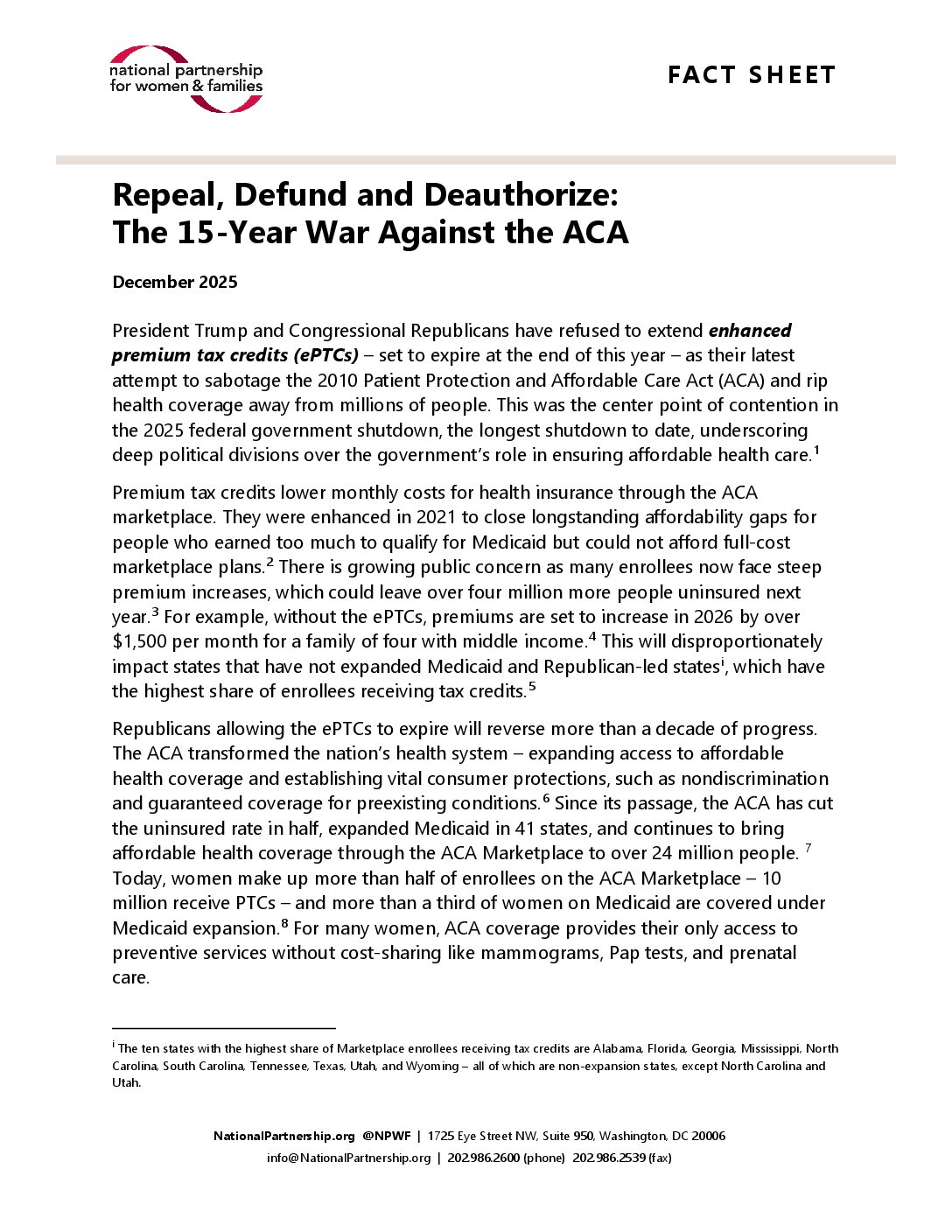 Repeal, Defund and Deauthorize: The 15-Year War Against the ACA