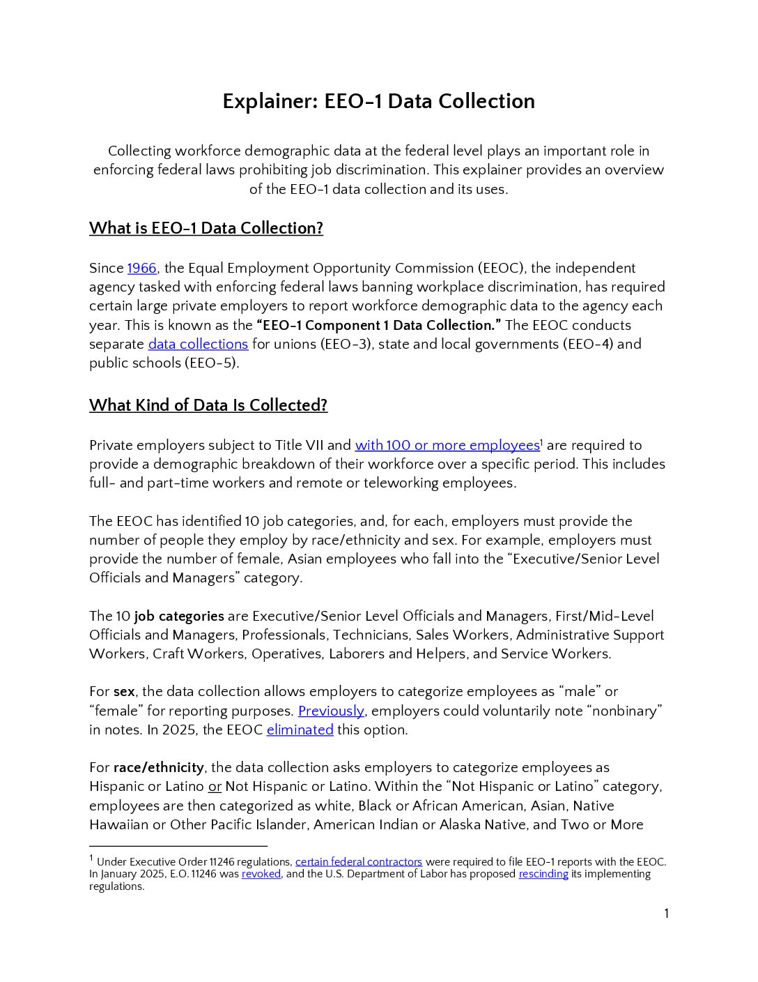EEO-1 Data Collection