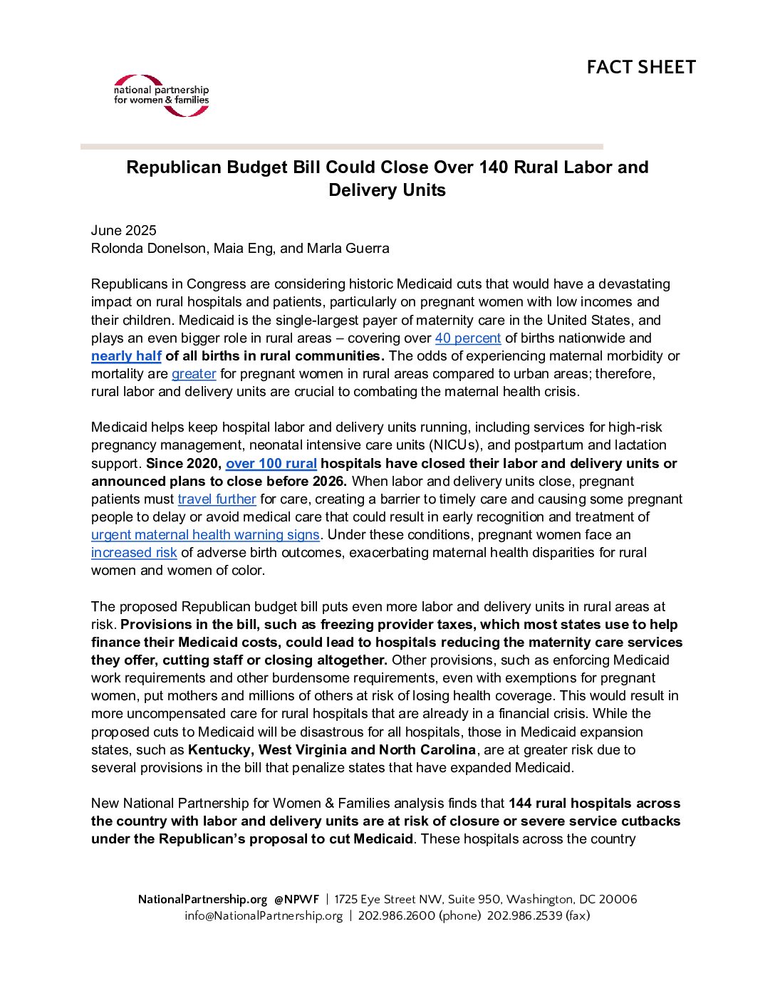 Republican Budget Bill Could Close Over 140 Rural Labor and  Delivery Units