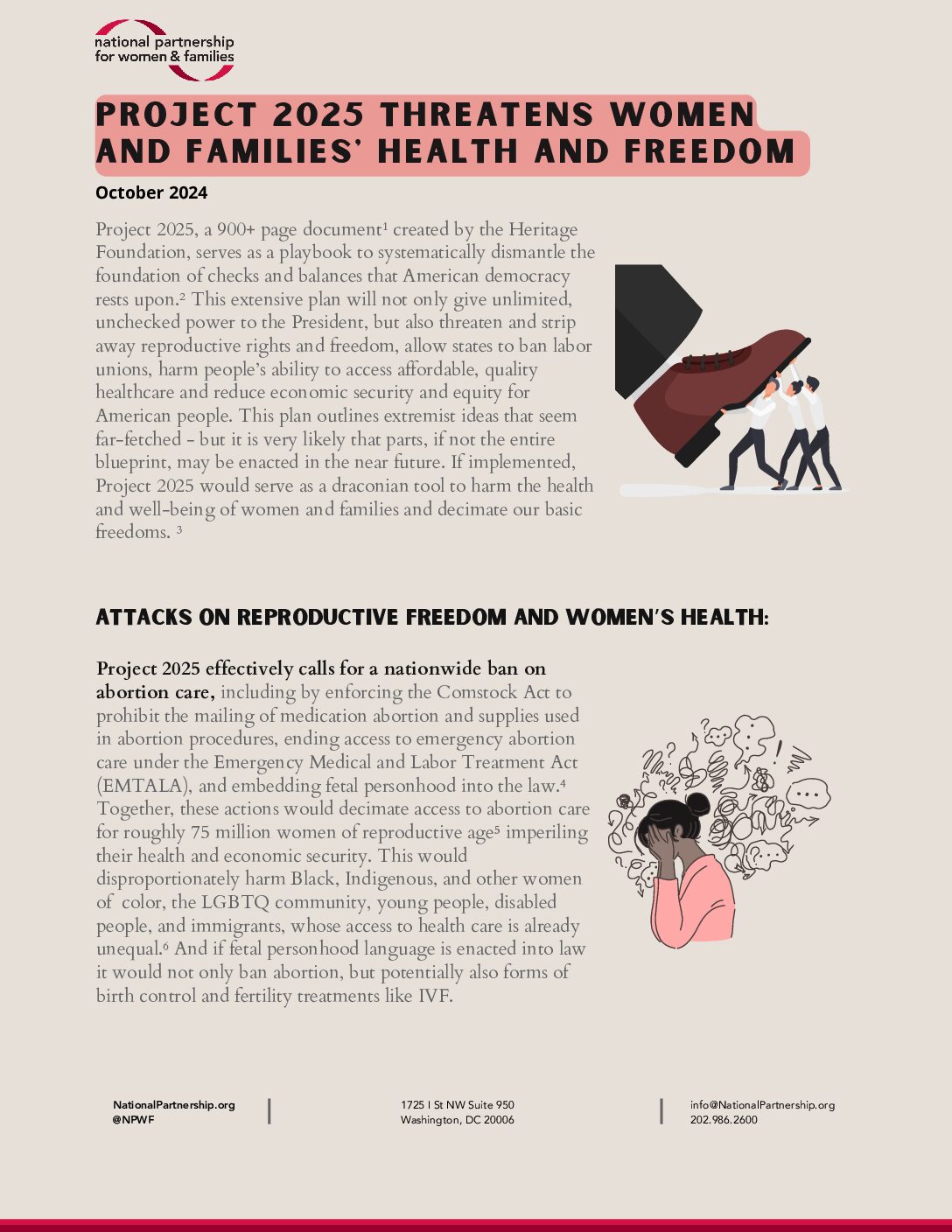 Project 2025 Threatens Women and Families’ Health and Freedom